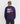 Back view of a model wearing the Ariiston HD graphic sweatshirt in parachute purple