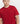 Close-up of a model wearing the Ariiston Contour Sweatshirt in Barbados Cherry Red