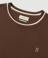 Ariiston Waffle Classic Luxe T-Shirt - Cappucino Brown