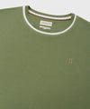 Ariiston Waffle Classic Luxe T-Shirt - Oil Green