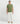 Full-body shot of a model wearing the Ariiston Waffle Classic Luxe T-shirt in Oil Green, showcasing its stylish fit and waffle texture.