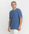 Ariiston Waffle Classic Luxe T-Shirt - Riverside Blue