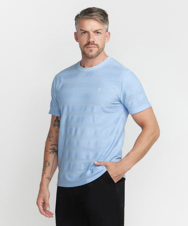 Ariiston Herringbone Classic Luxe T-Shirt - Windsurfer Blue