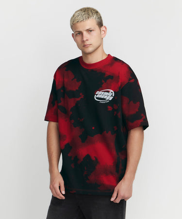 Ariiston 'Cosmic Energy' Drop Shoulder - Barbados Cherry Red