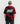 Back view of the Ariiston 'Cosmic Energy' T-Shirt in Barbados Cherry Red