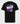 Back view of the Ariiston Neon Flux Drop Shoulder T-shirt in Black, showcasing printed design.