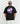 Back view of the Ariiston Neon Flux Drop Shoulder T-Shirt in Black