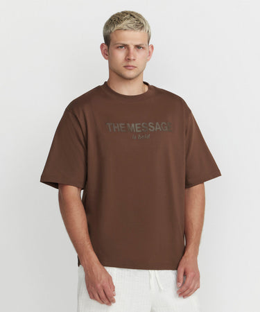 Ariiston Bold Drop Shoulder - Cappucino Brown