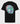 back view of the black Ariiston 'Parallel Universe' graphic t-shirt for men