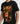 Detailed close-up of a model wearing the Ariiston 'Rolling' graphic t-shirt