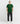 Full-body shot of a model wearing the Eden Green Ariiston 'Adventure' graphic T-shirt for men.