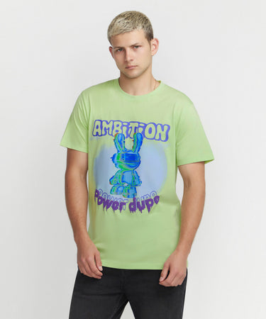 Ariiston 'Ambition' Graphic T-Shirt - Foam Green