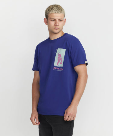 Ariiston ‘The Alpinist’ Graphic T-Shirt – Sodalite Blue