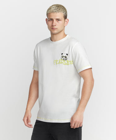 Ariiston 'Fearless' Graphic T-Shirt - White
