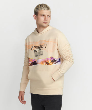 Ariiston All Seasons Hoodie -Khadi Print- Whitecap Grey