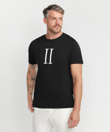 Ariiston Signature Accent HD Gel Print T-Shirt - Black