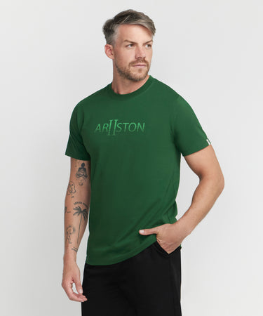 Ariiston Signature Accent HD Print T-Shirt - Eden Green