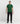 Full view of a model in the Ariiston Eden Green Signature T-Shirt