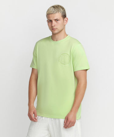 Ariiston Signature Accent Debossing T-Shirt - Foam Green