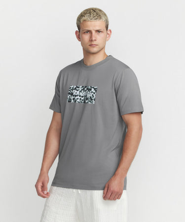 Ariiston Signature Accent Pigment Print T-Shirt - Sharkskin Grey