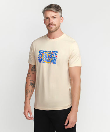 Ariiston HD Print 'Khadi Mate' T-Shirt - Whitecap Grey