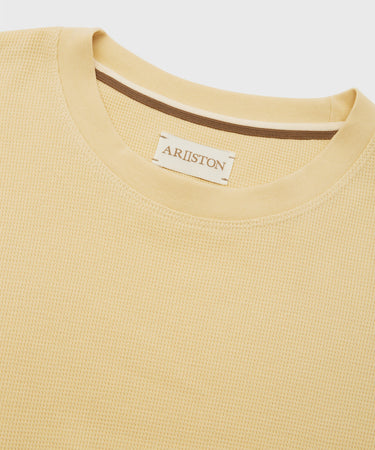 Ariiston Waffle Weave Sweatshirt - Boulder Cream