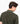 Back of the model in Ariiston flat knit polo shirt in olive