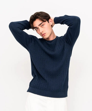 Ariiston Knit Jumper – Navy