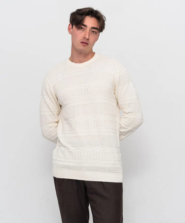 Ariiston Knit Jumper – Pearl White