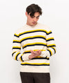 Ariiston Knit Jumper Stripe – Cream